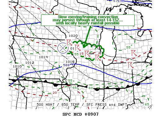 Mesoscale Discussion 907
