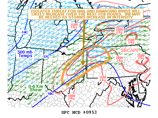 Mesoscale Discussion 953