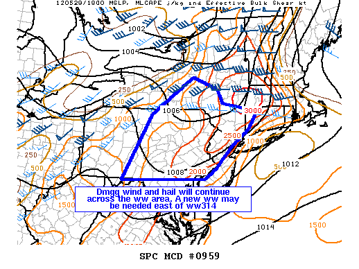 Mesoscale Discussion 959