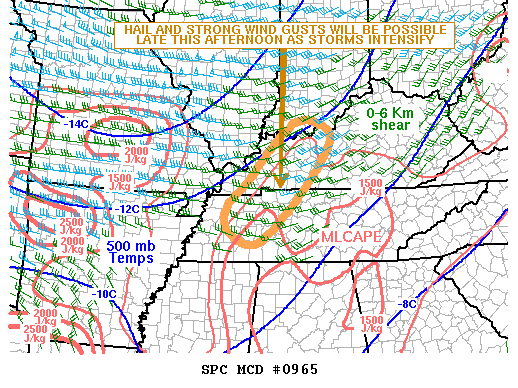 Mesoscale Discussion 965