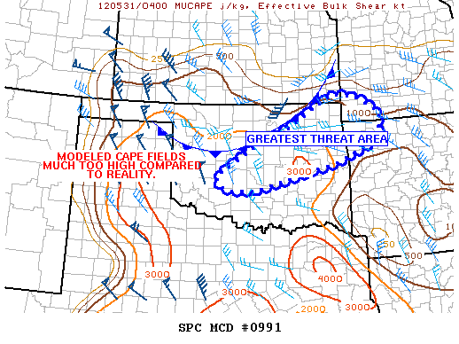Mesoscale Discussion 991