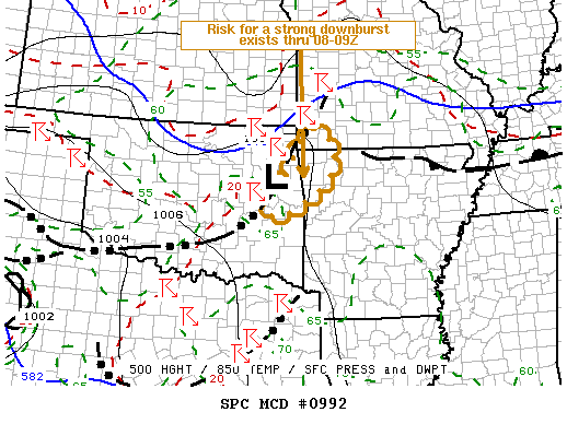 Mesoscale Discussion 992