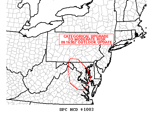 Mesoscale Discussion 1003