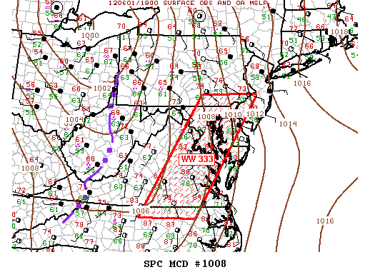 Mesoscale Discussion 1008