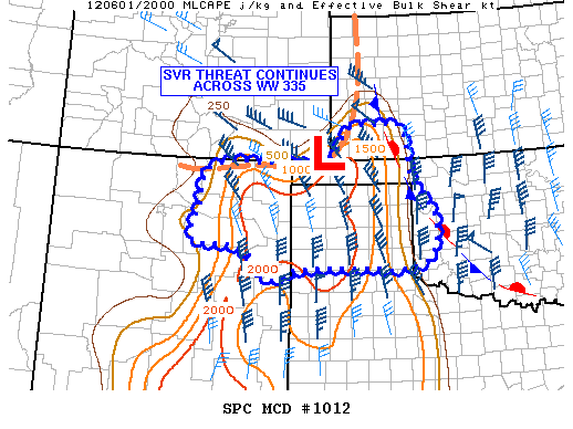 Mesoscale Discussion 1012