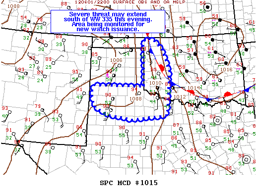 Mesoscale Discussion 1015