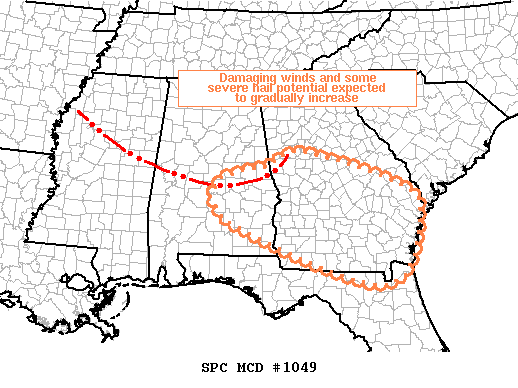 Mesoscale Discussion 1049