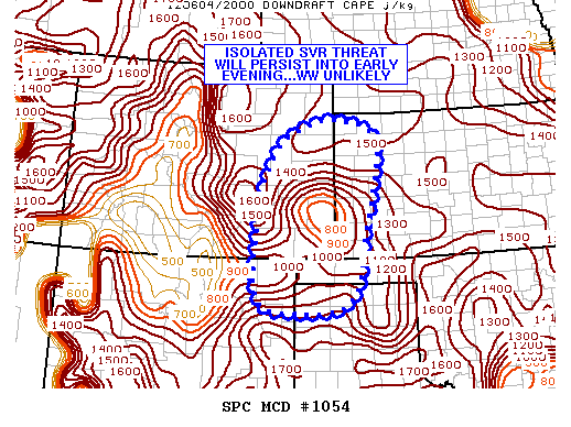 Mesoscale Discussion 1054