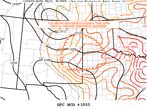 Mesoscale Discussion 1055