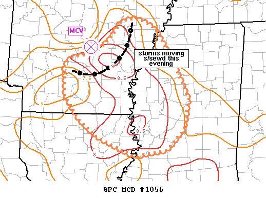 Mesoscale Discussion 1056