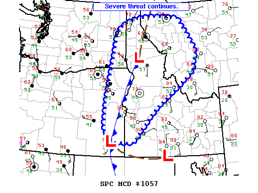 Mesoscale Discussion 1057