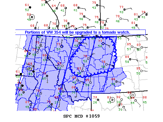 Mesoscale Discussion 1059