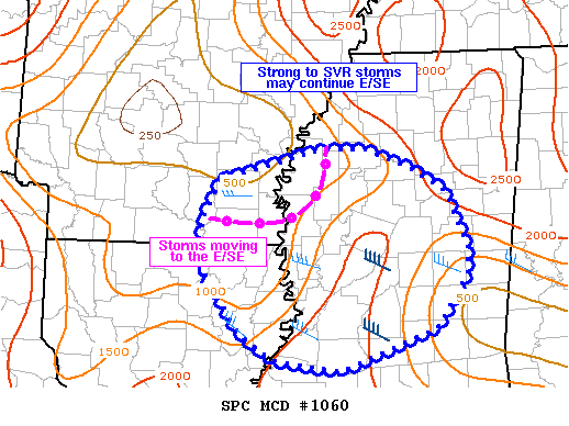 Mesoscale Discussion 1060