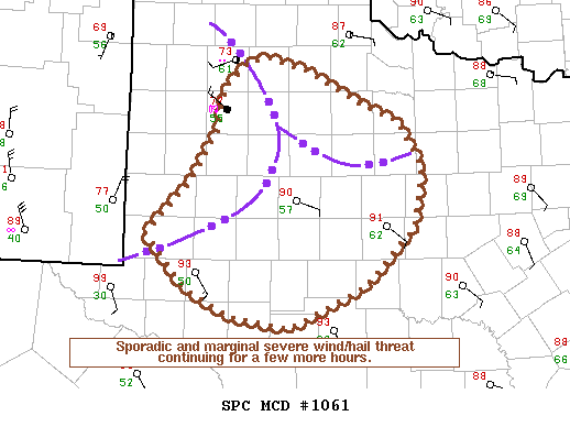 Mesoscale Discussion 1061