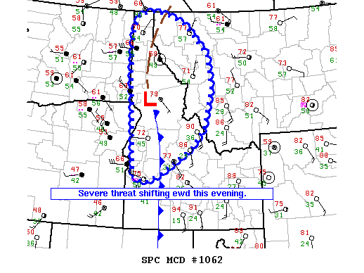 Mesoscale Discussion 1062