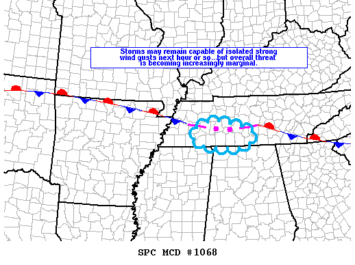 Mesoscale Discussion 1068