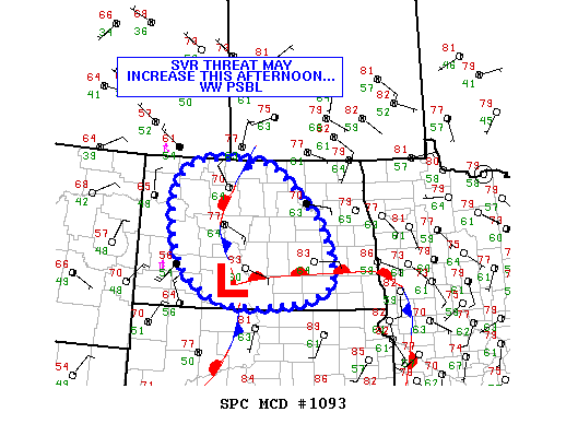 Mesoscale Discussion 1093