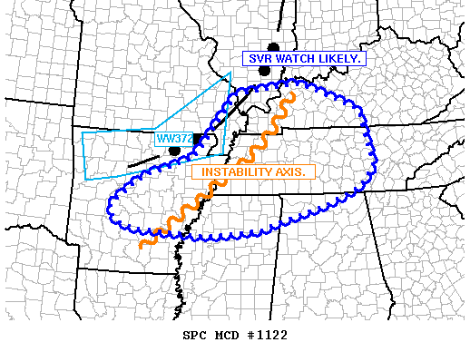 Mesoscale Discussion 1122