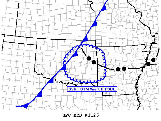 Mesoscale Discussion 1126