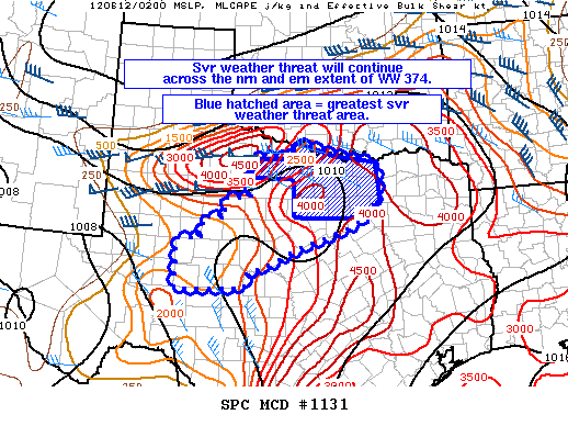 Mesoscale Discussion 1131