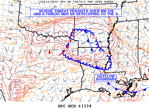 Mesoscale Discussion 1134