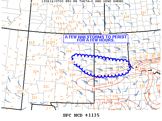 Mesoscale Discussion 1135