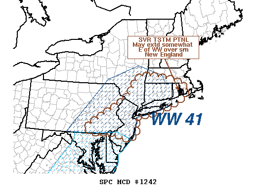 Mesoscale Discussion 1242