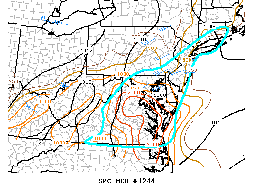 Mesoscale Discussion 1244