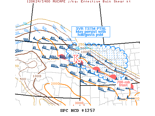 Mesoscale Discussion 1257