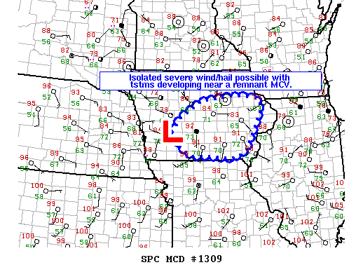 Mesoscale Discussion 1309