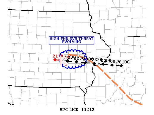 Mesoscale Discussion 1312