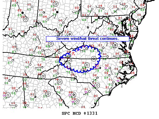 Mesoscale Discussion 1331