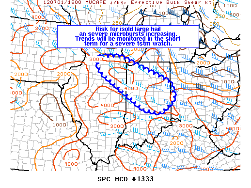 Mesoscale Discussion 1333