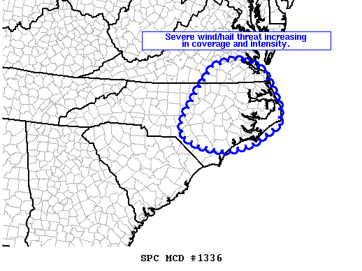 Mesoscale Discussion 1336