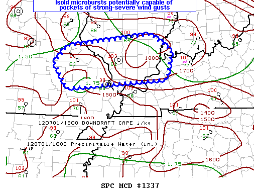 Mesoscale Discussion 1337