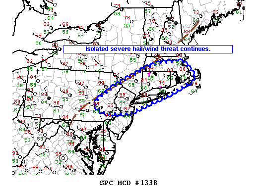 Mesoscale Discussion 1338