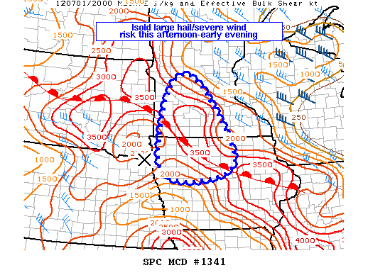 Mesoscale Discussion 1341