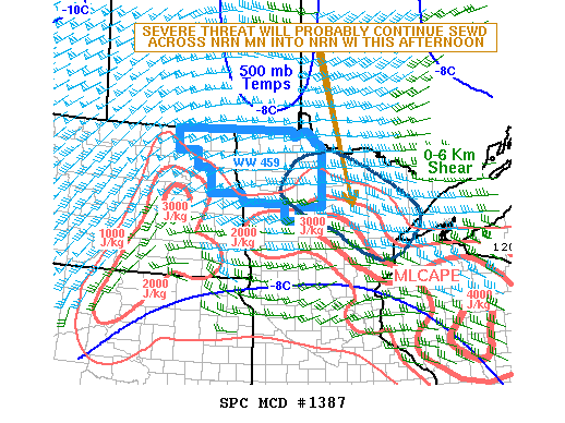 Mesoscale Discussion 1387