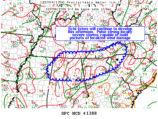 Mesoscale Discussion 1388