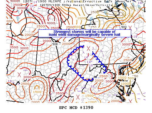Mesoscale Discussion 1390