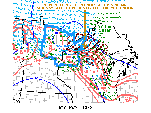 Mesoscale Discussion 1392