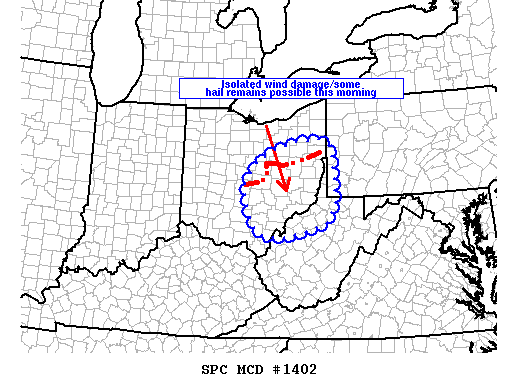Mesoscale Discussion 1402