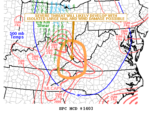 Mesoscale Discussion 1403