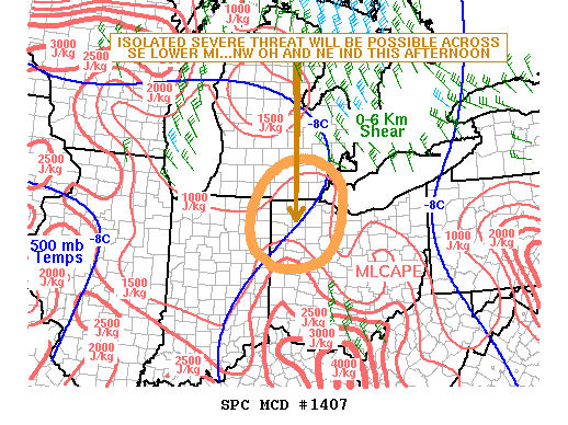 Mesoscale Discussion 1407