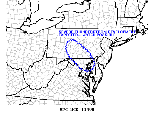 Mesoscale Discussion 1408