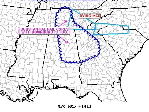 Mesoscale Discussion 1413