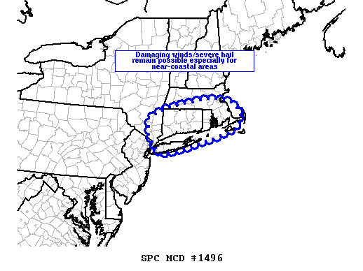 Mesoscale Discussion 1496