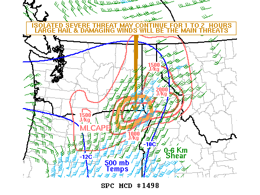 Mesoscale Discussion 1498