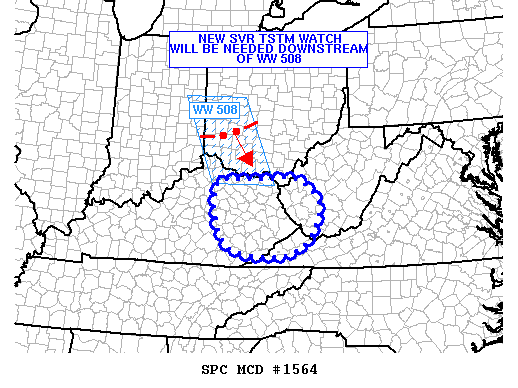 Mesoscale Discussion 1564