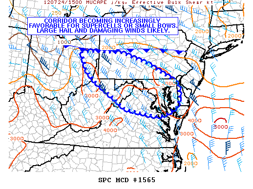 Mesoscale Discussion 1565